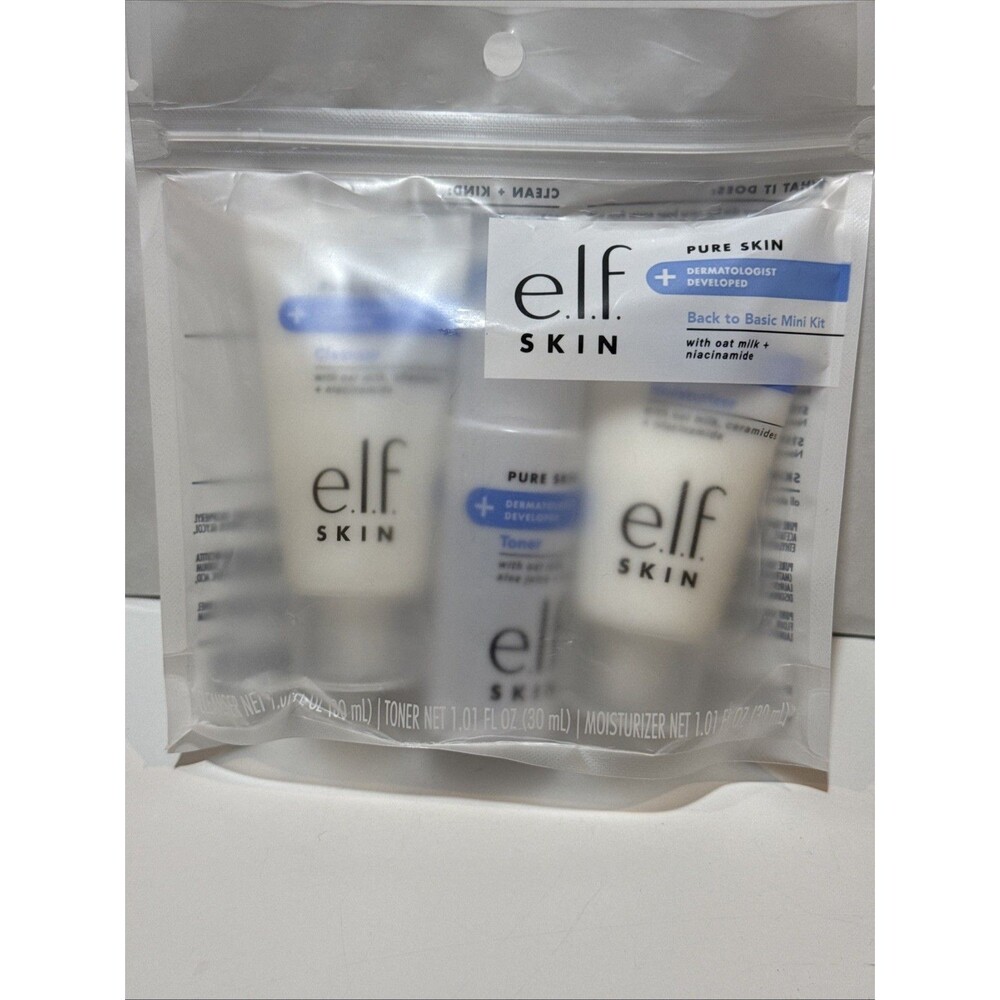 e.l.f. Pure Skin Back to Basic Mini Kit Cleanser-Toner-Moisturizer